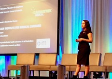 Director of Research Programs at Australian Institute for Medical Cannabis (AMIC), Emily Rigby giving the conference an overview of the growing industry in Australia.